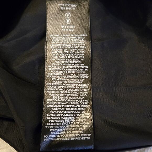 7 For All Mankind One Shoulder Dress Metallic Velour Black Womens Size Med Party - Picture 4 of 14